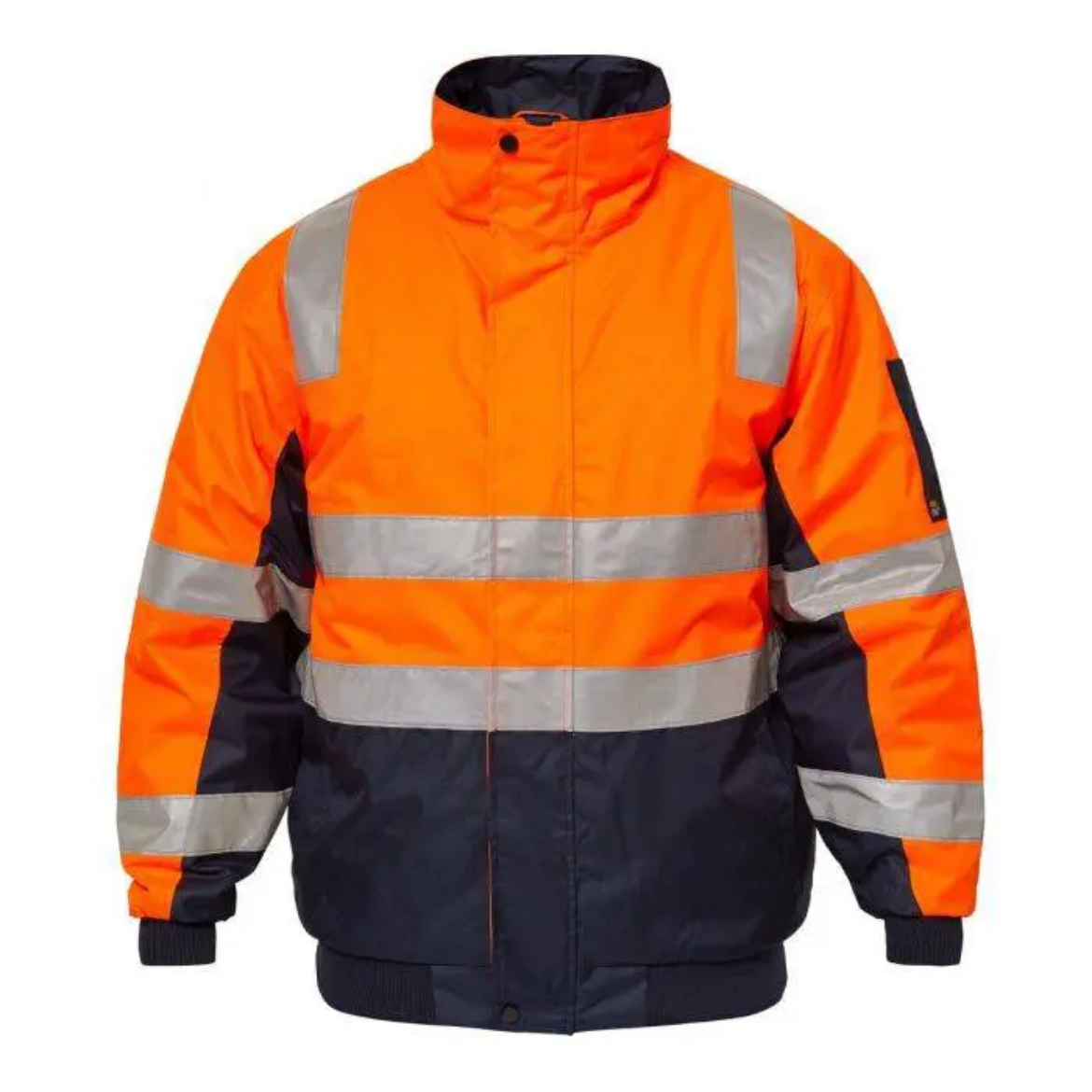 Picture of WorkCraft, Typhoon Hi Vis Modern Bomber Jacket W Tape